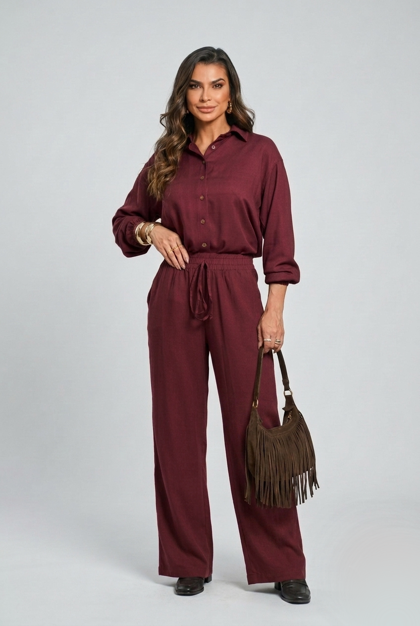 CONJUNTO CAMISA E CALÇA PANTALONA